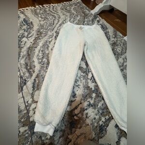Gilly Hicks Cream Fleece Joggers
